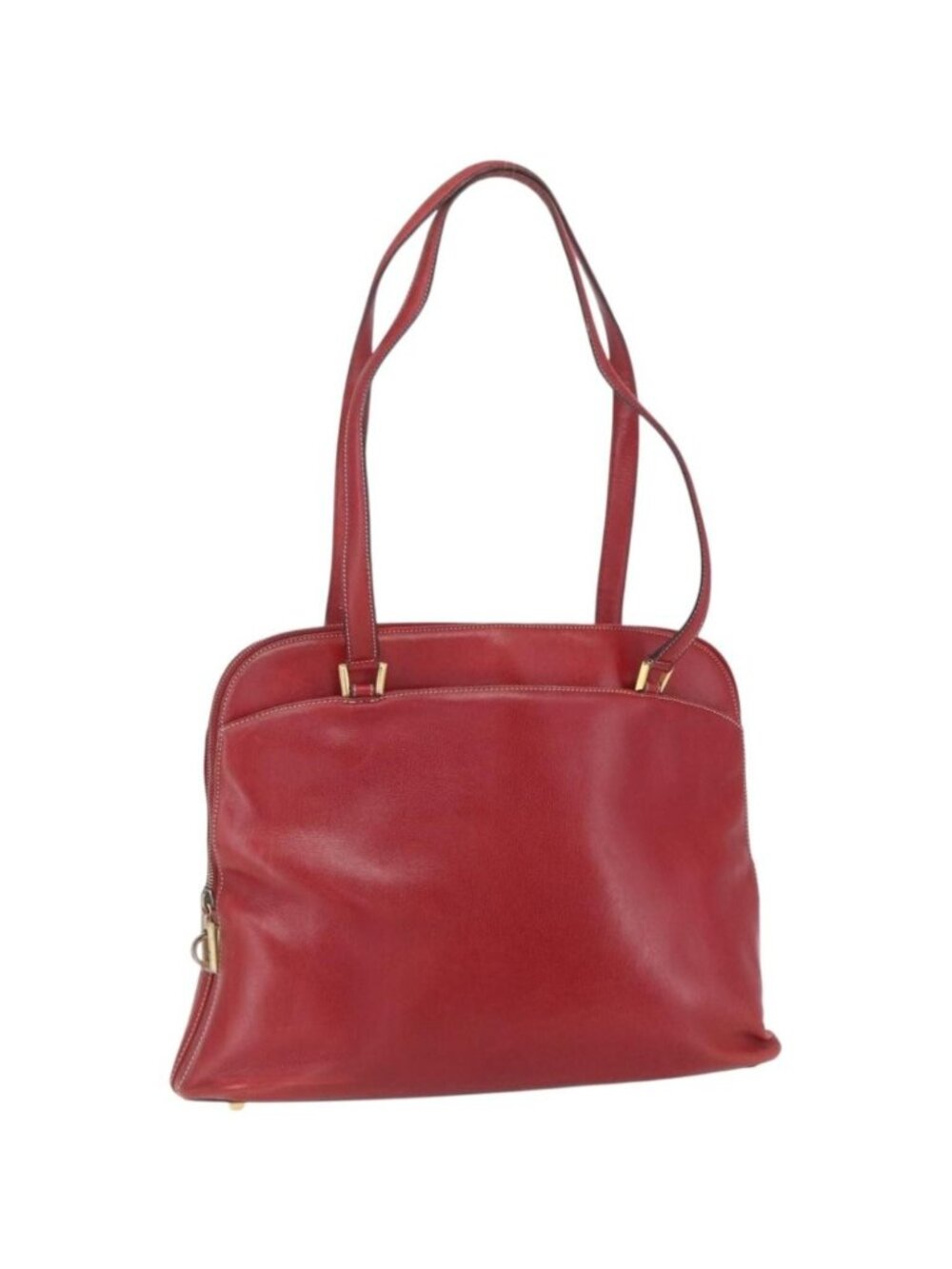 Salvatore Ferragamo Shoulder Bag Leather Red Gold